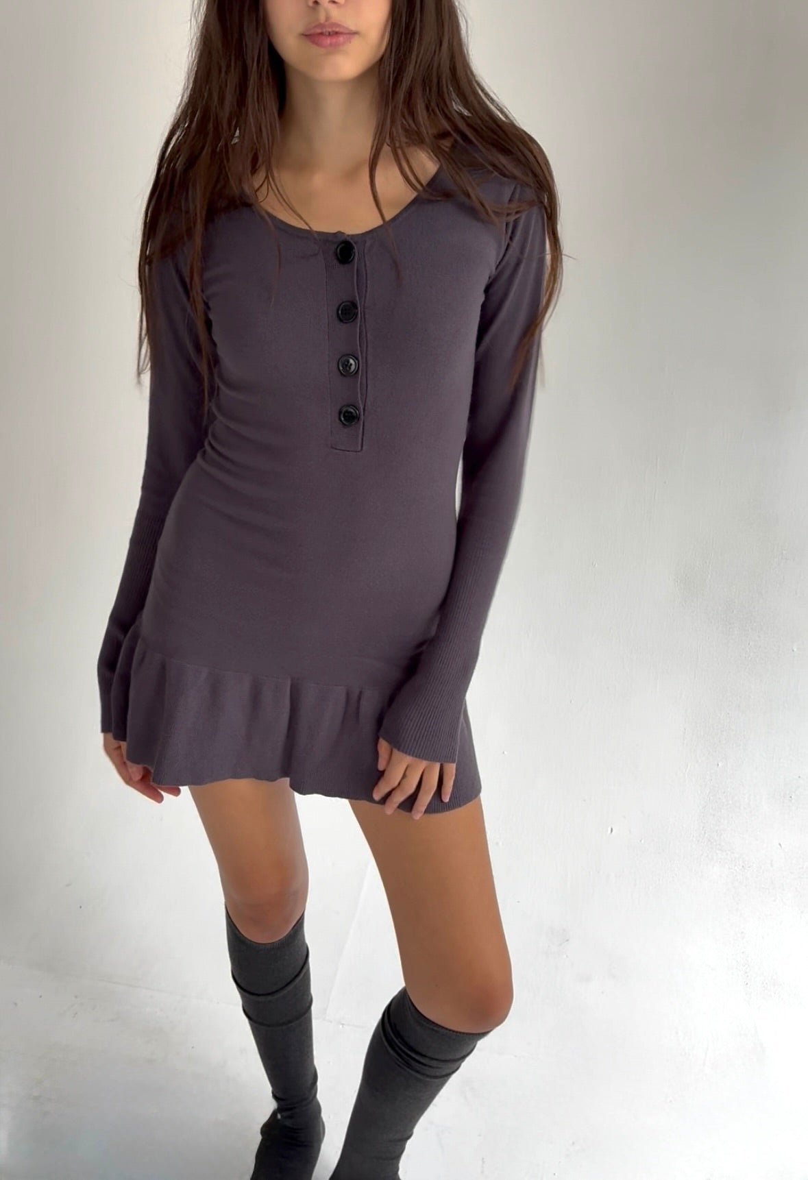 The Sylvie Dress- Charcoal