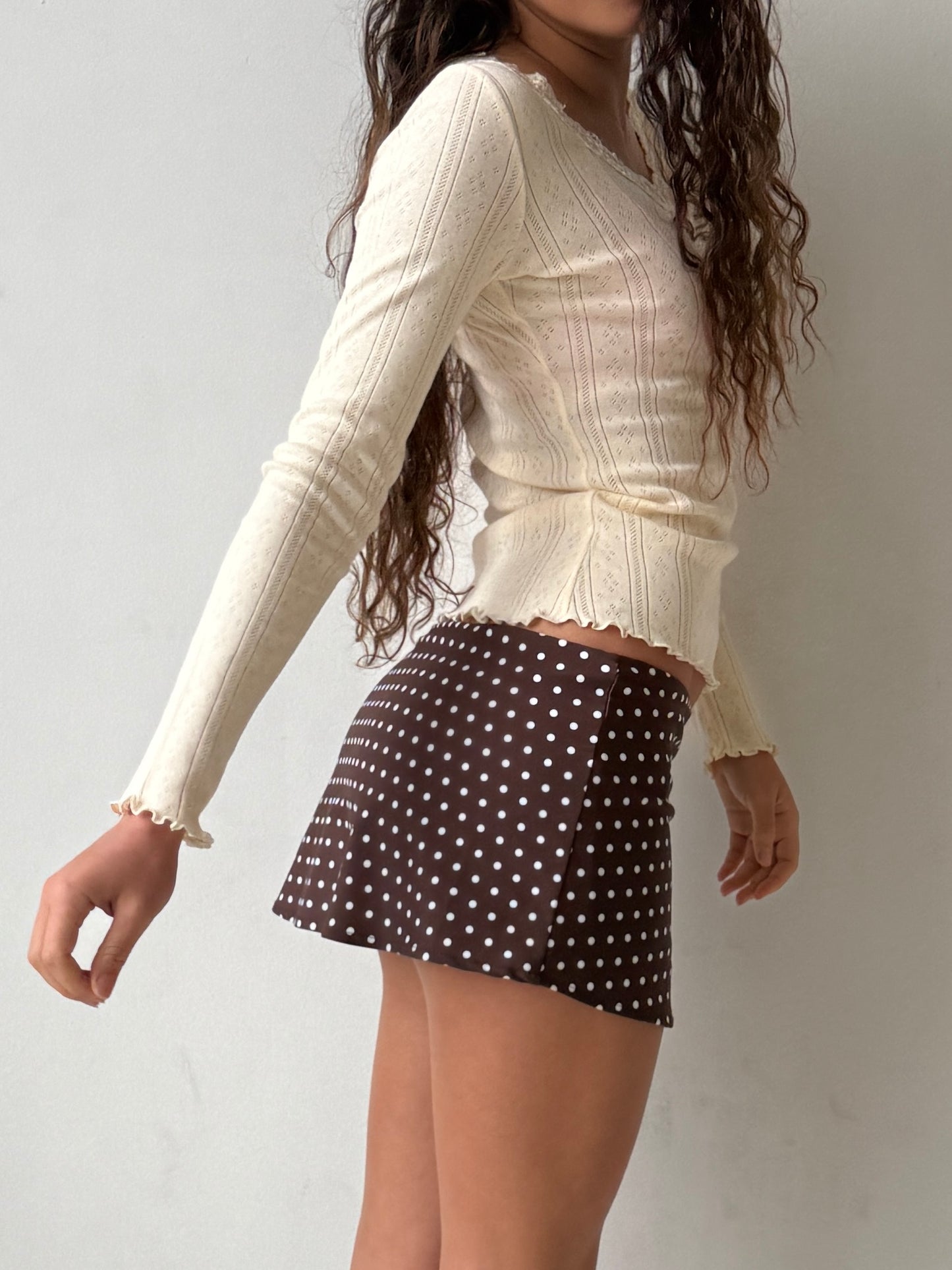 The Celine Long Sleeve - Butter Yellow Pointelle