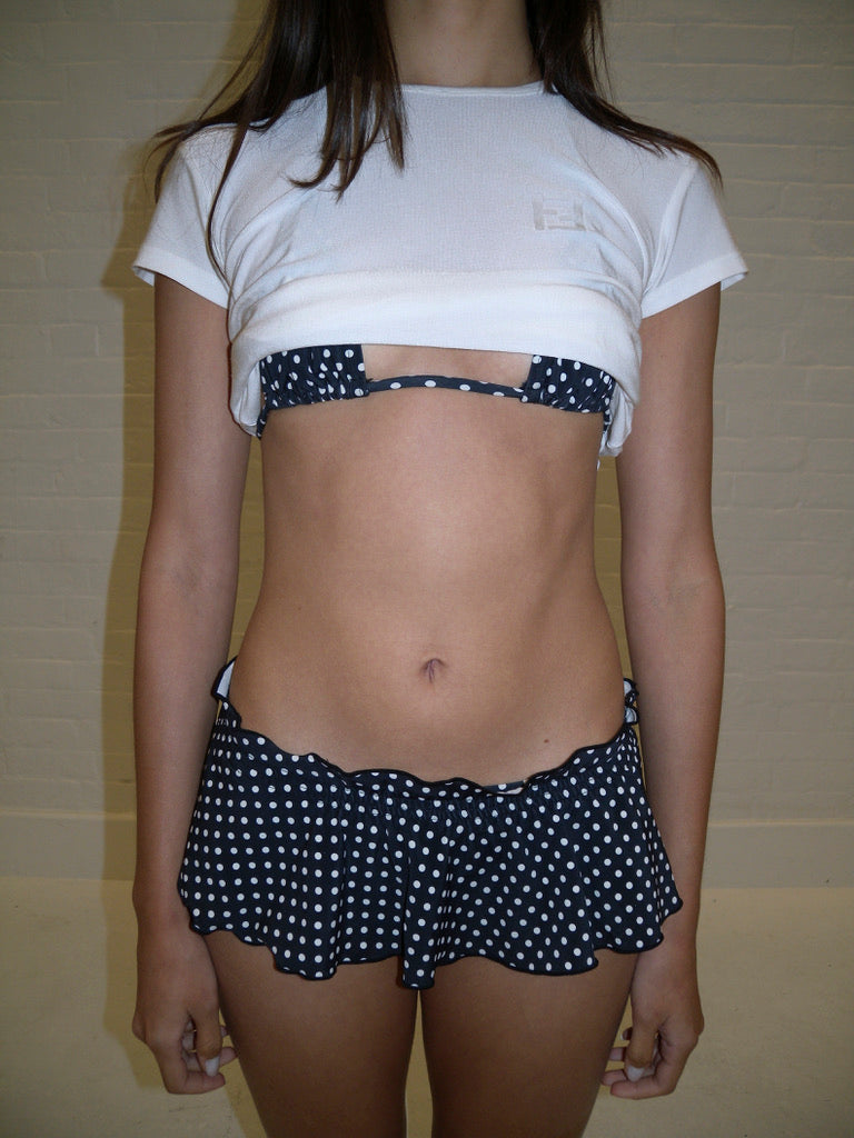 The Spotty Bikini Bottoms - Black