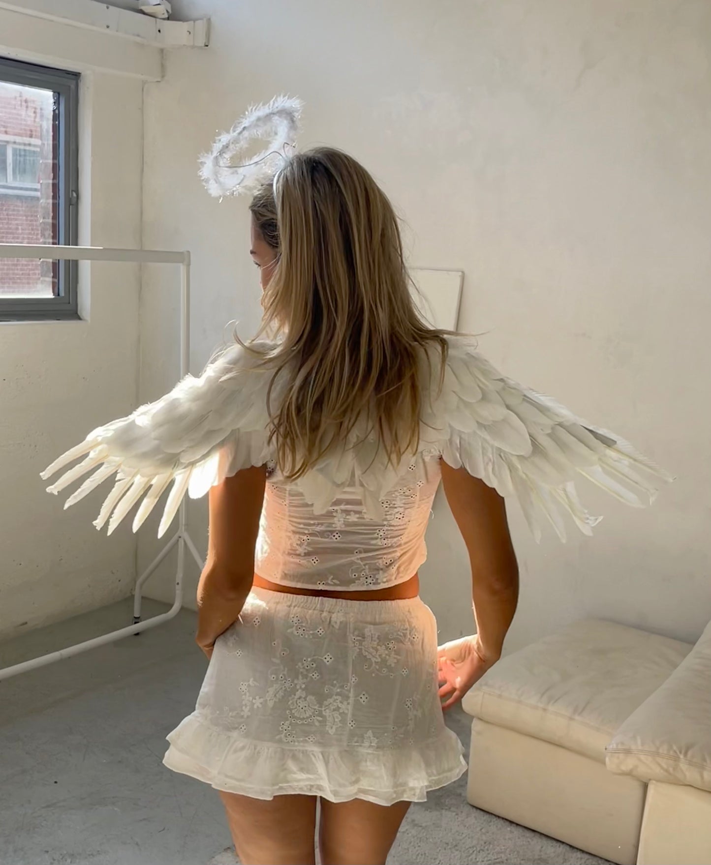 The Delilah Mini Skirt - White