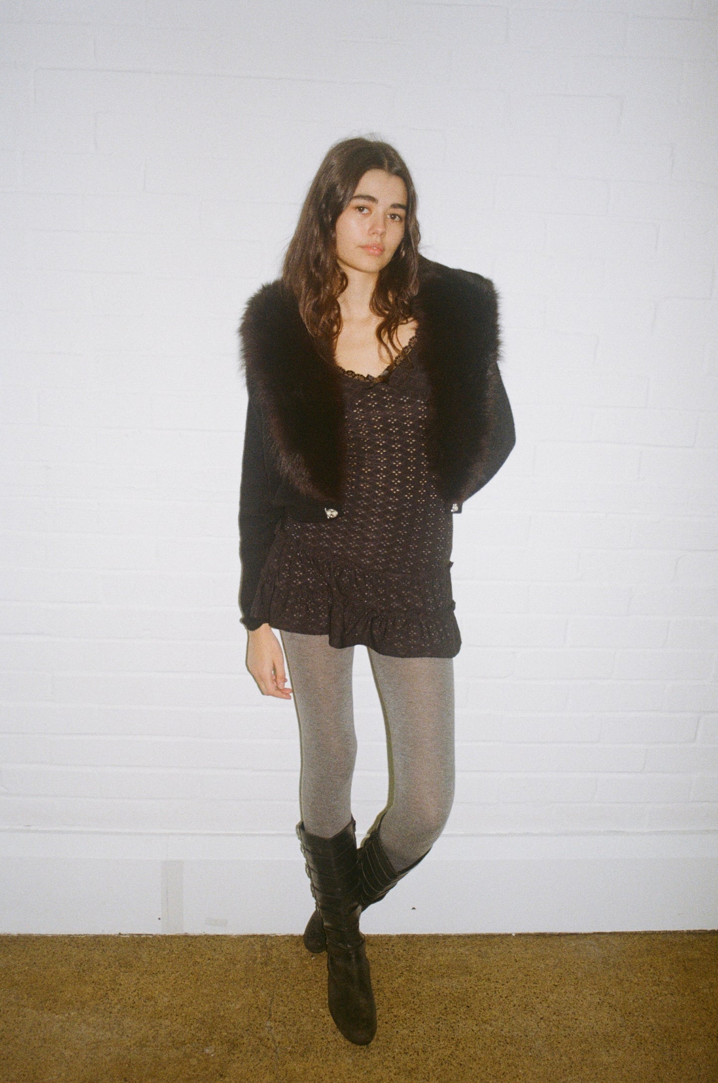 The Dolly Rara Dress - Black Broderie