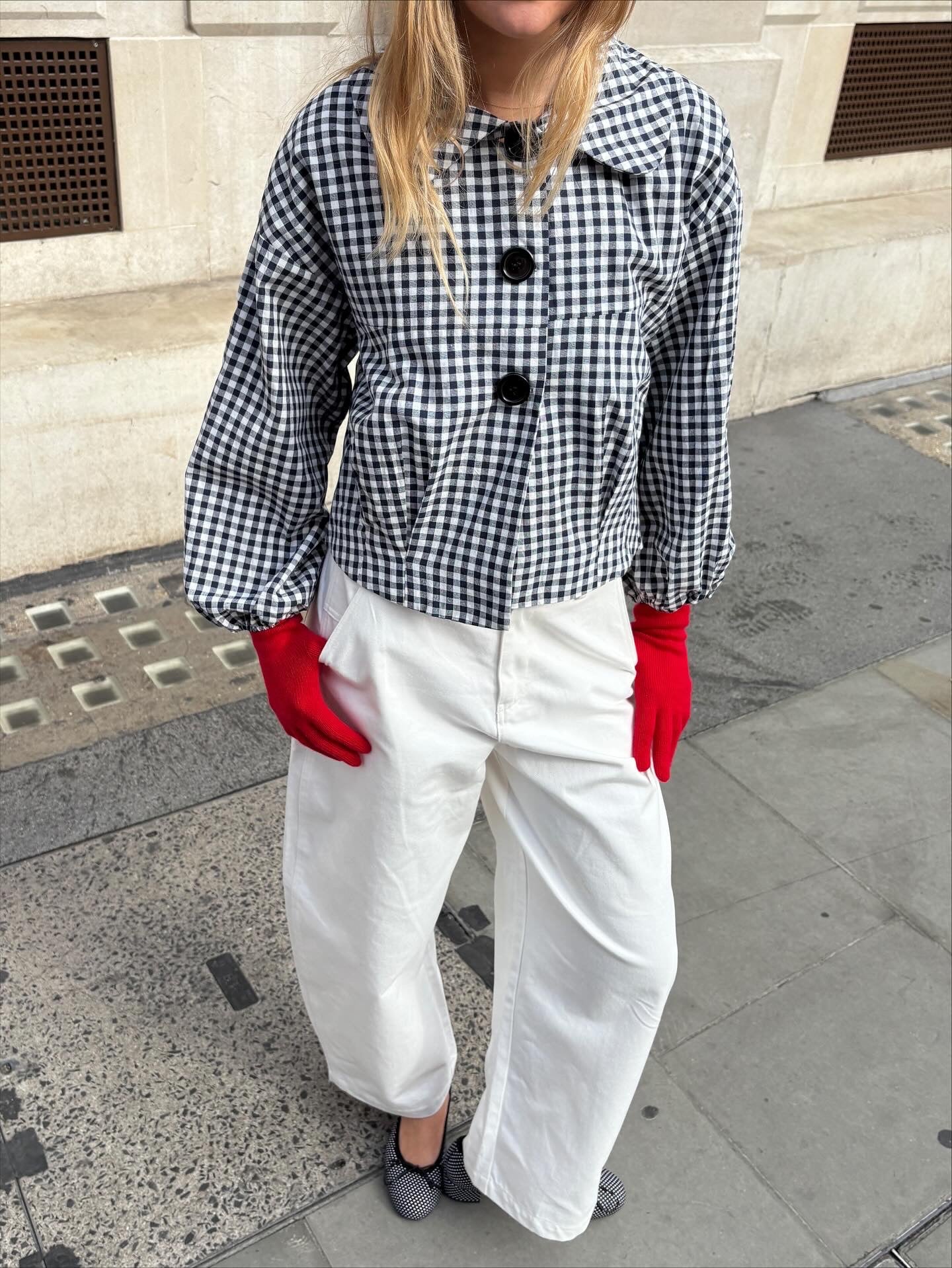 The Nancy Jacket - Navy Gingham