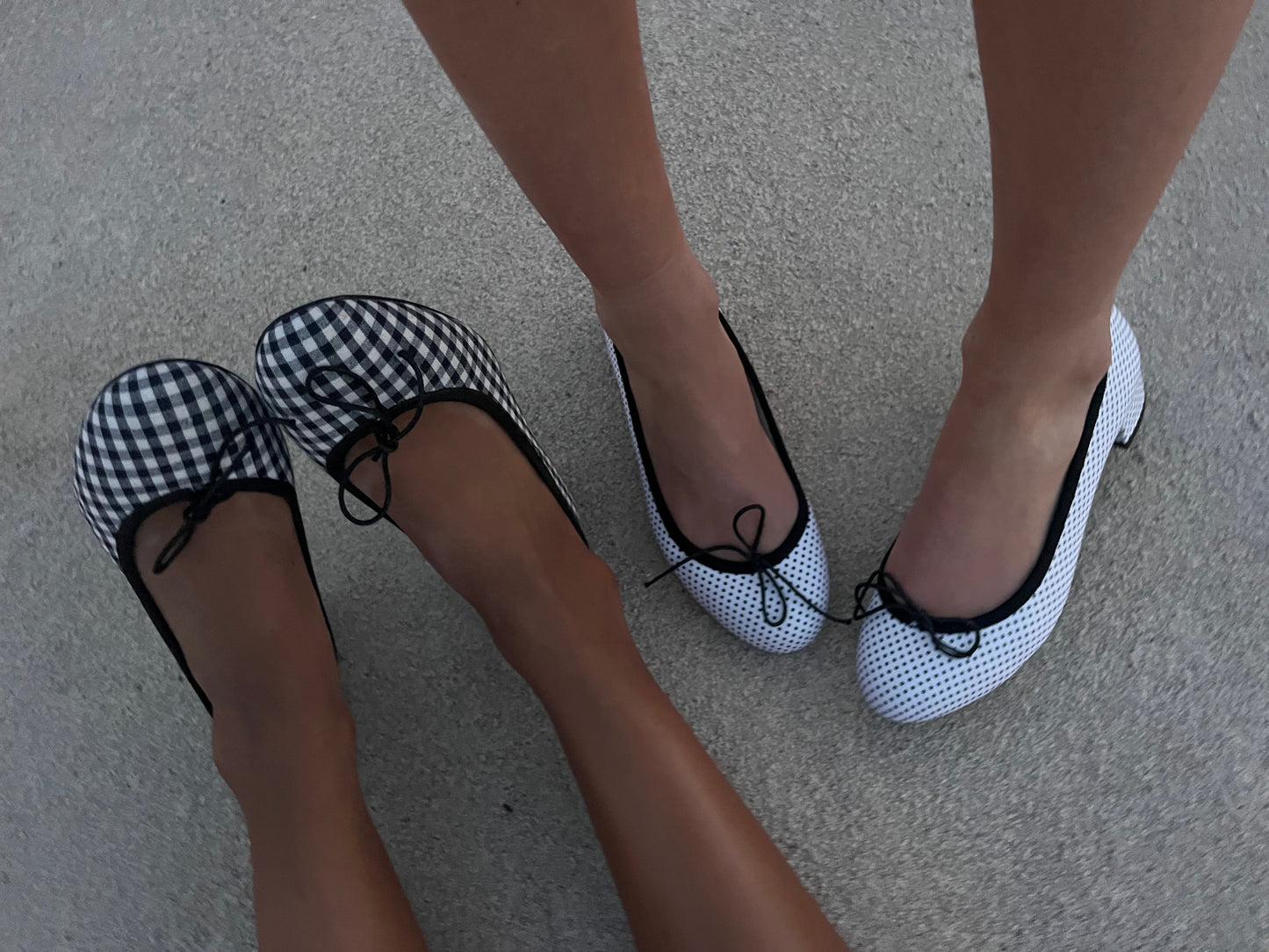 The Nancy Ballerinas- Navy Gingham