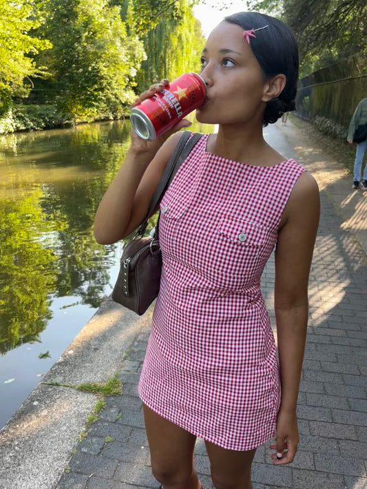 The Winona Dress - Red Plaid
