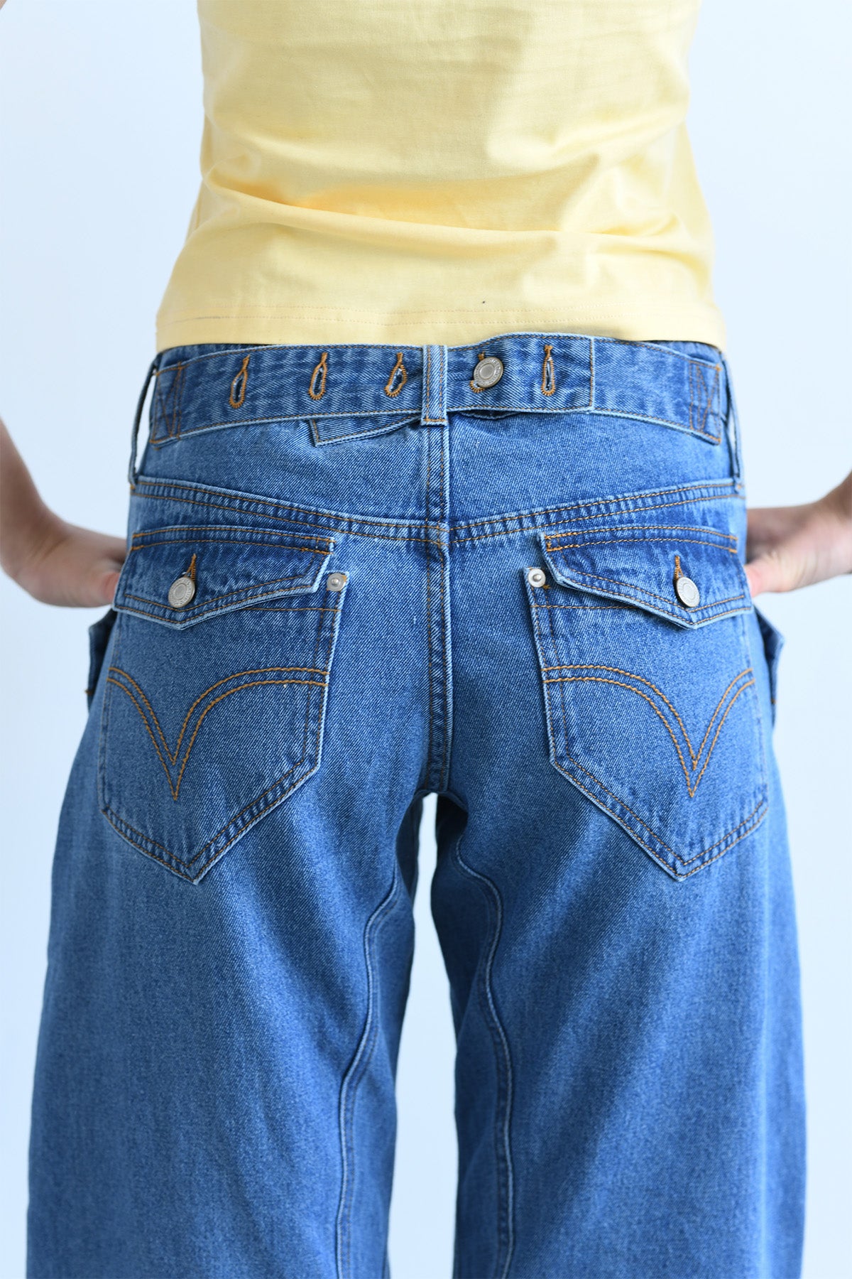 The Maria Buckle Back Jean - Fade Wash