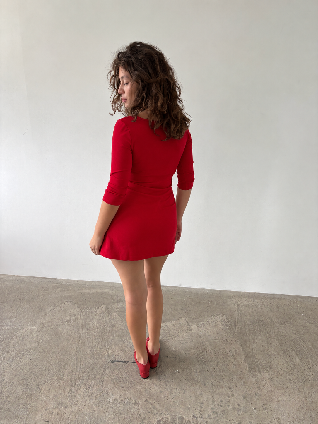 The Ottoline Dress (TALL) - Red