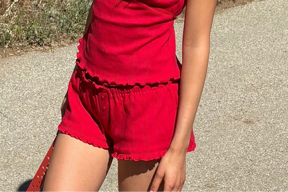The Celine Short - Red