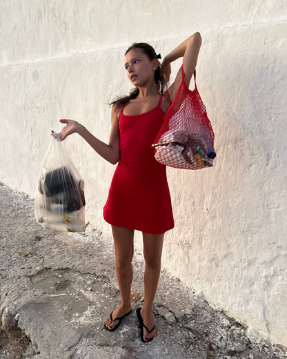 The Celeste Dress - Red