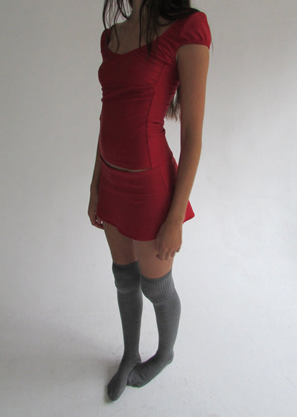 The Isla Skort - Red