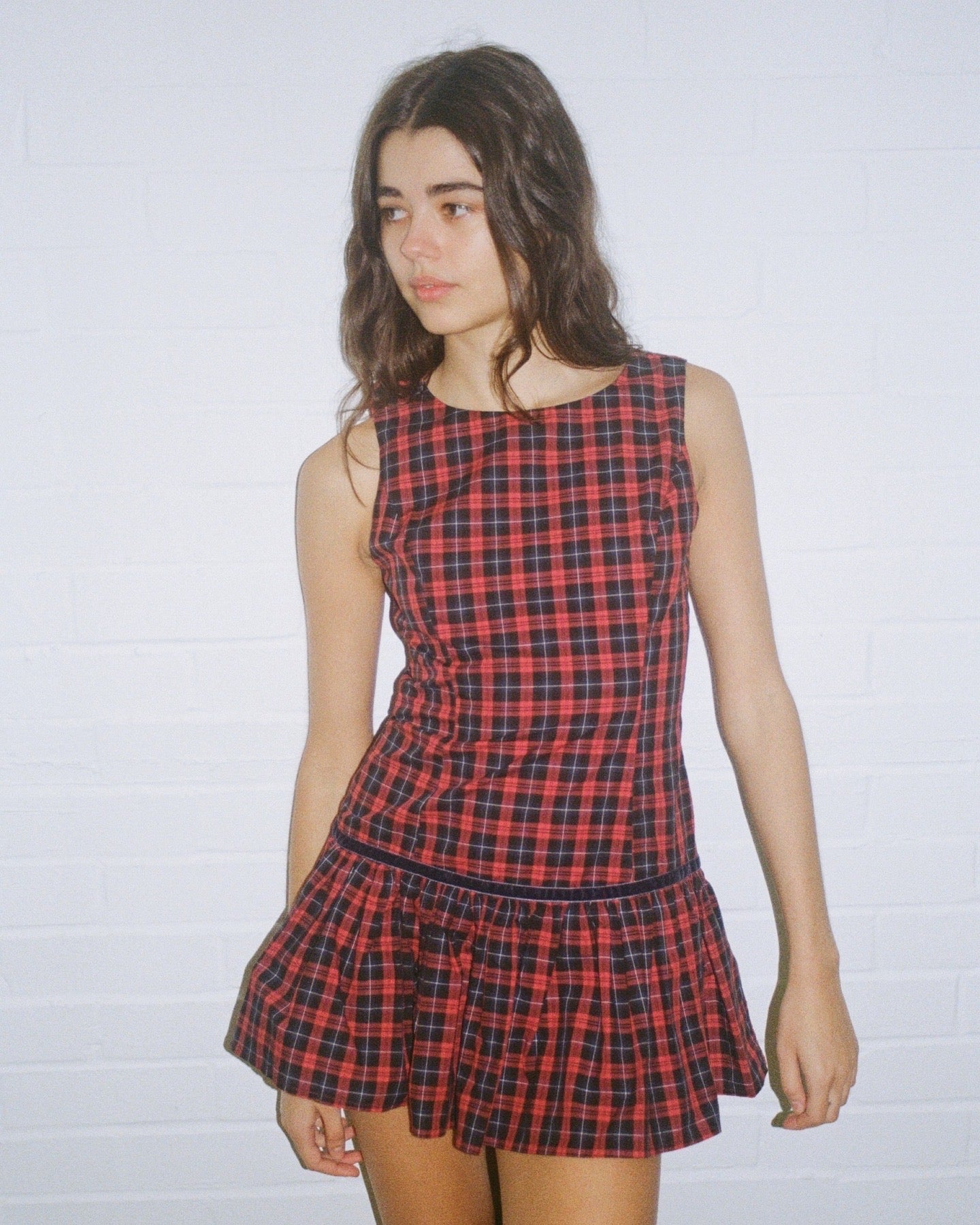 The Scarlett Dress - Red Tartan