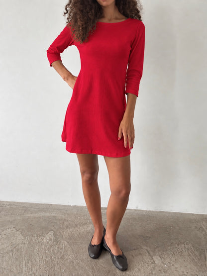 The Ottoline Dress (TALL) - Red