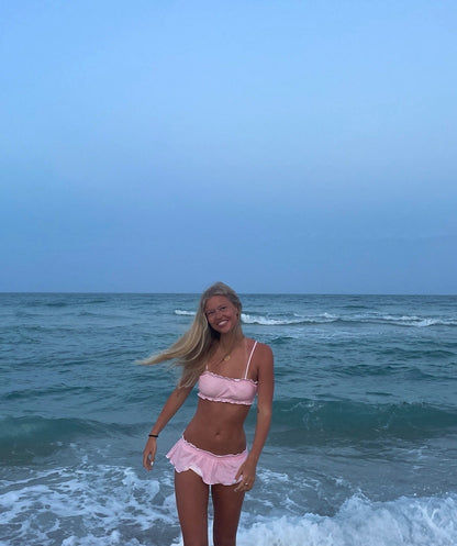 The Dolly Bikini - Pink Candycane