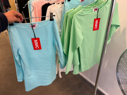 The Camille Top - Aqua