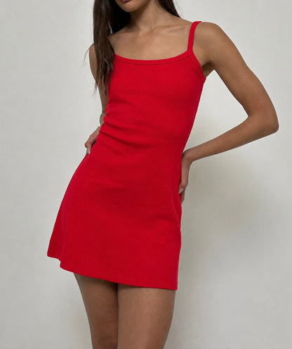 The Celeste Dress - Red