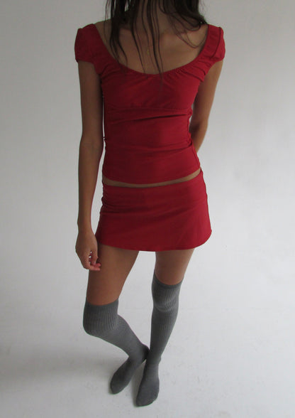 The Isla Skort - Red