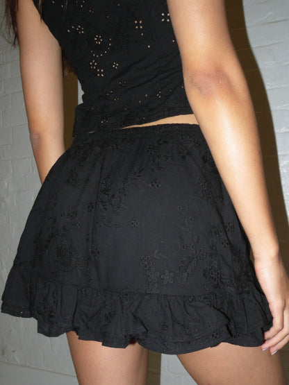 The Delilah Mini Skirt - Black