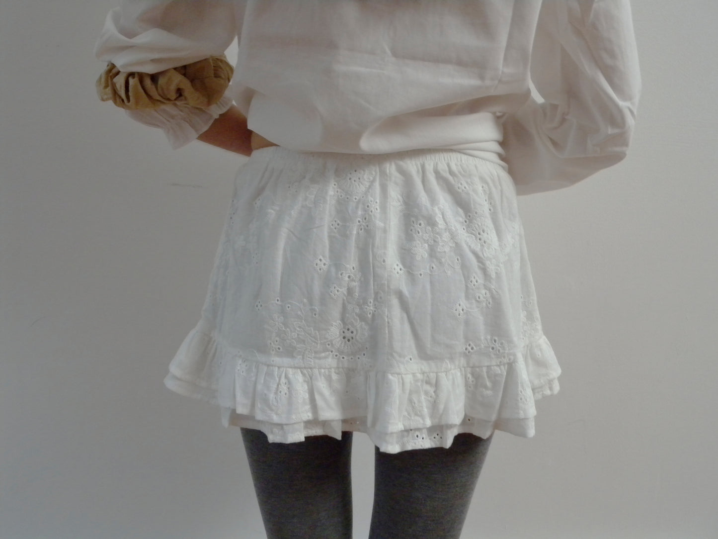 The Delilah Mini Skirt - White