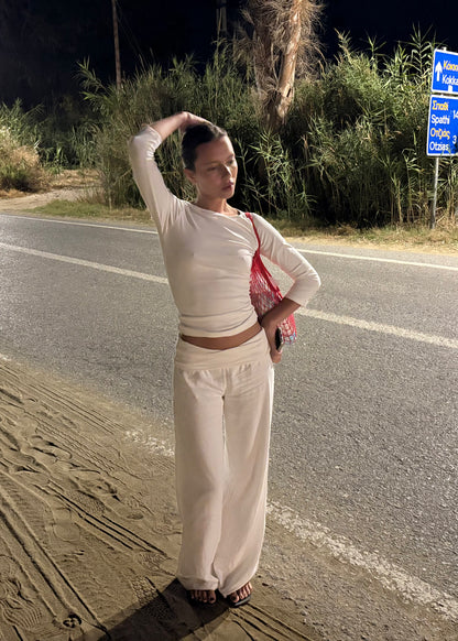 The Alma Trousers - White