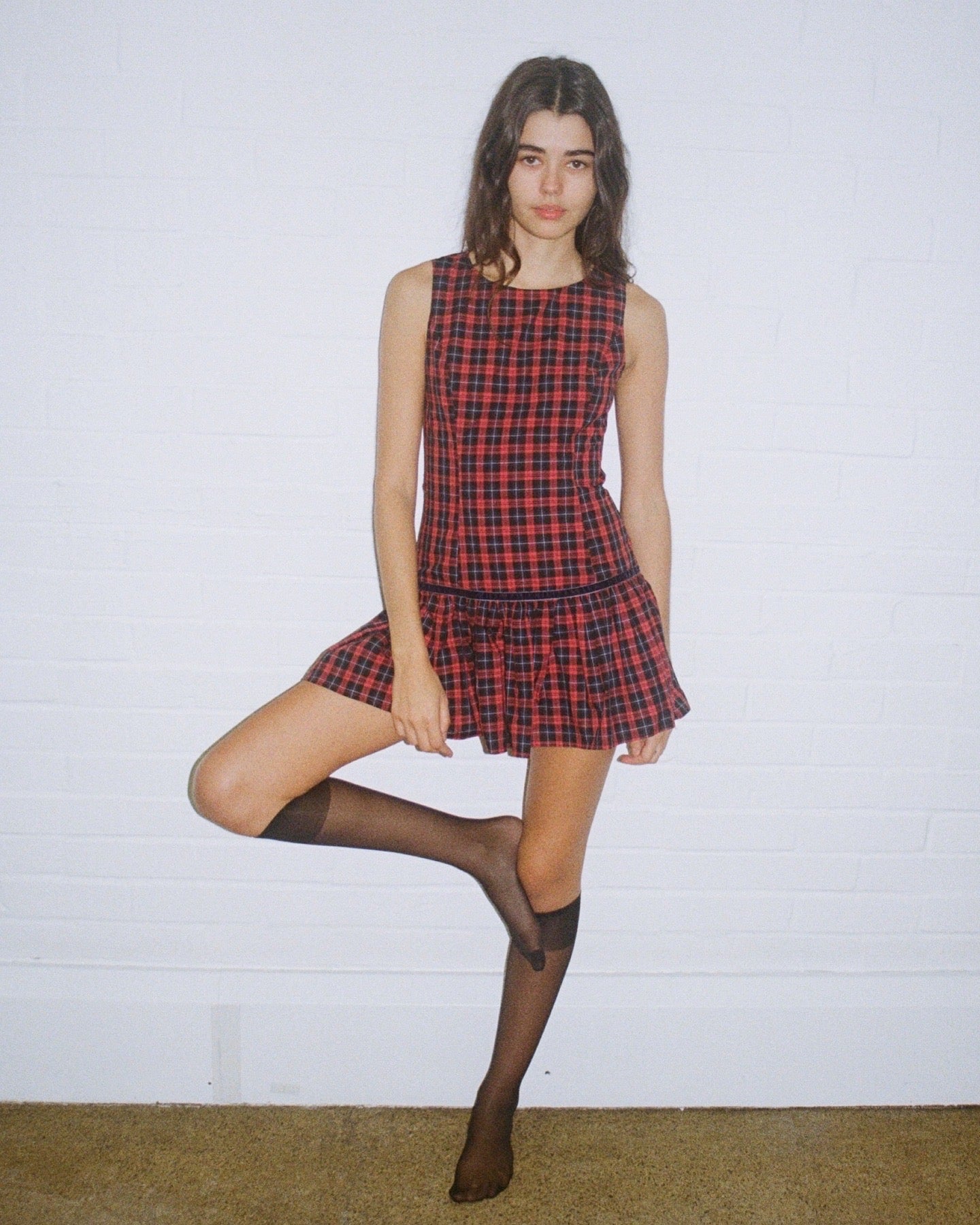 The Scarlett Dress - Red Tartan