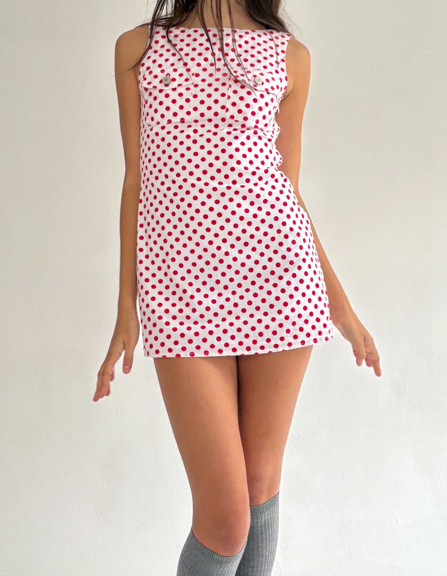 The Paloma Dress - Red Polka Dot