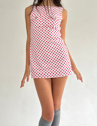 The Paloma Dress - Red Polka Dot