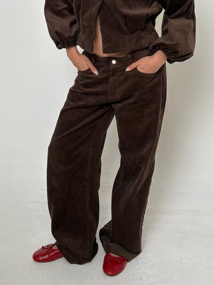 The Harlow Trousers - Brown Cord