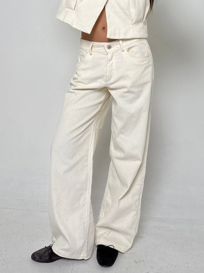 The Harlow Trousers - Cream