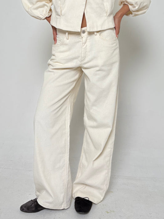 The Harlow Trousers - Cream