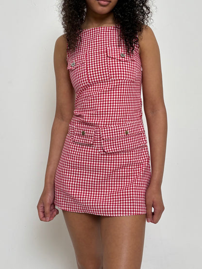 The Winona Dress - Red Plaid