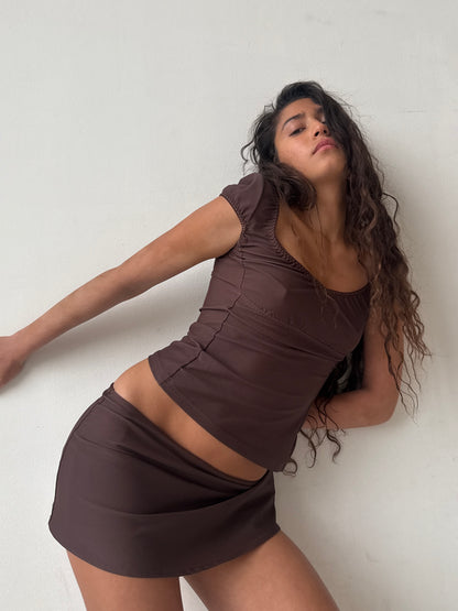 The Isla Top - Brown