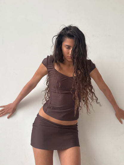 The Isla Top - Brown