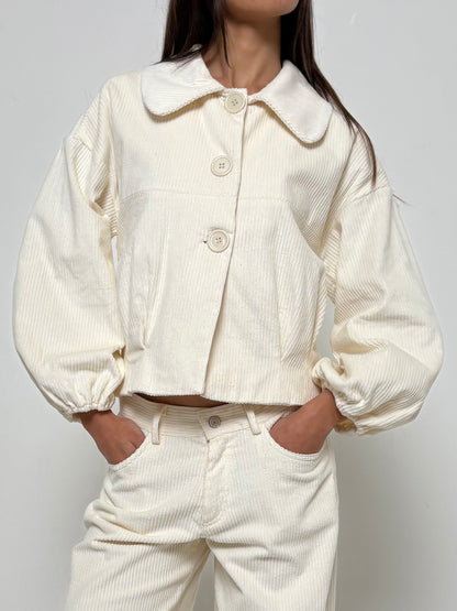 The Harlow Jacket - Cream