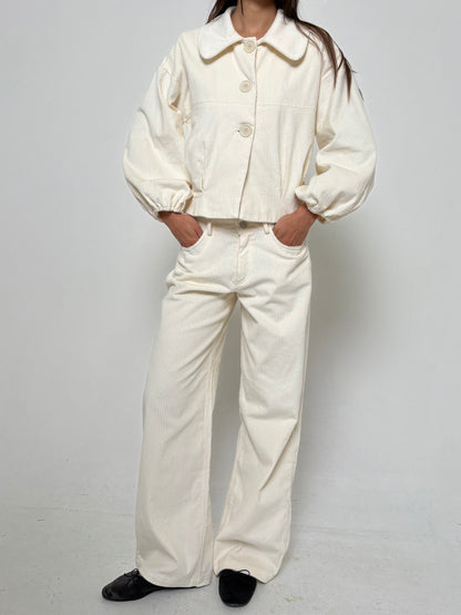 The Harlow Trousers - Cream