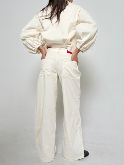The Harlow Trousers - Cream