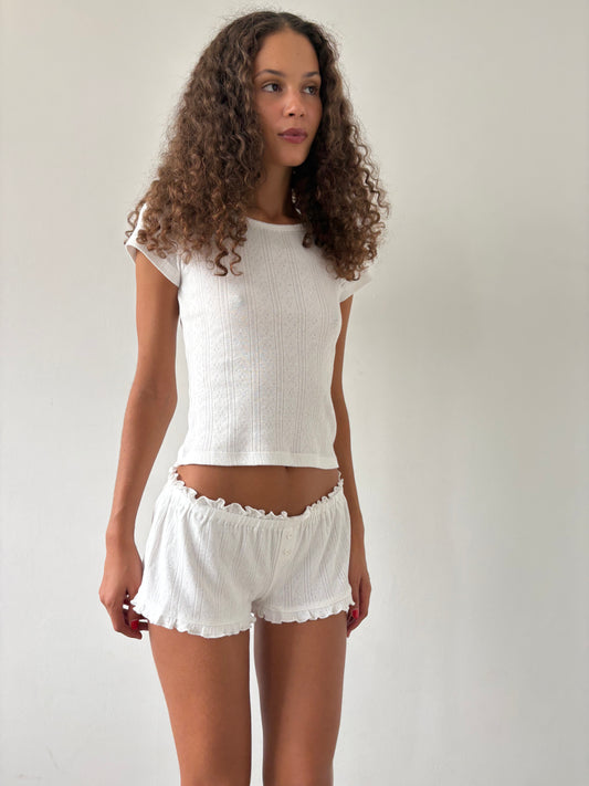 The Celine Short - White