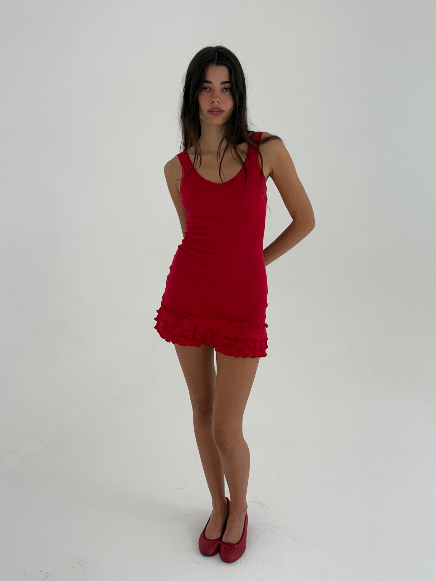 The Celine Dress - Red