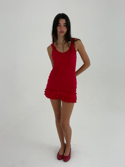 The Celine Dress - Red