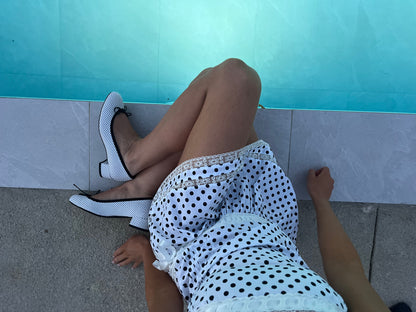 The Lola Ballerinas - White Polka