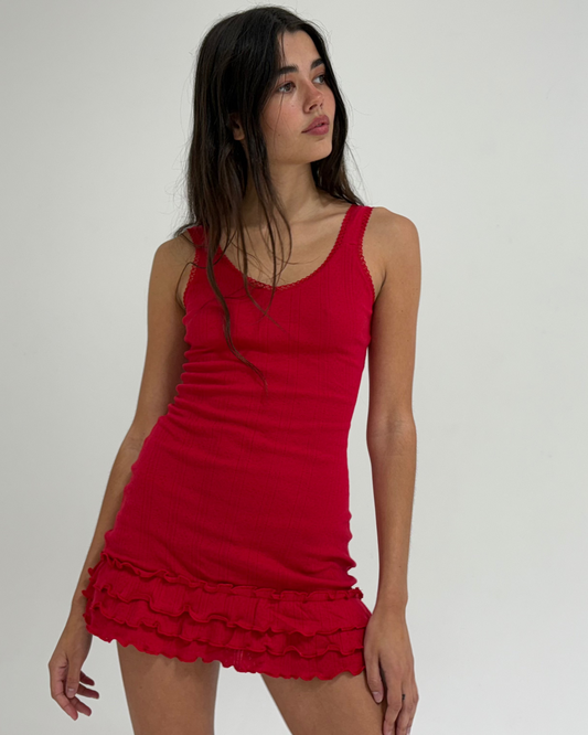 The Celine Dress - Red