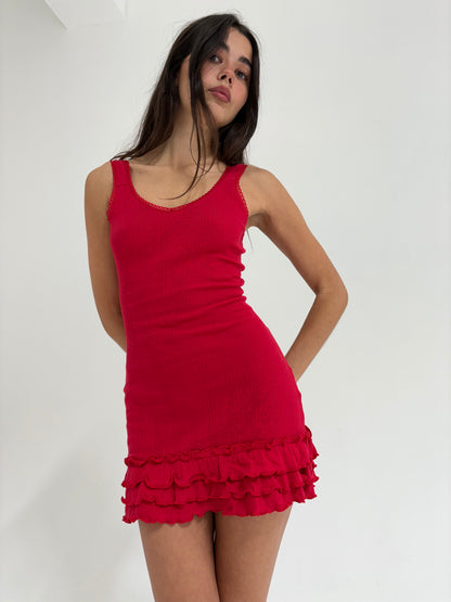 The Celine Dress - Red