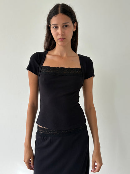 The Mimi Lace Bolero - Black
