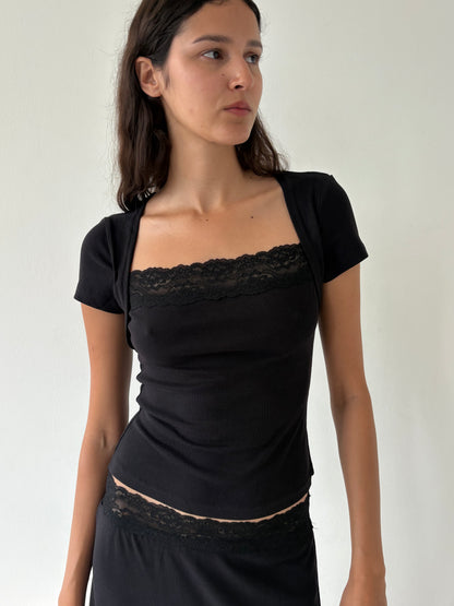 The Mimi Lace Bolero - Black