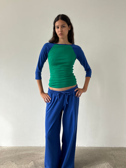 The Sadie Long Sleeve - Electric Blue