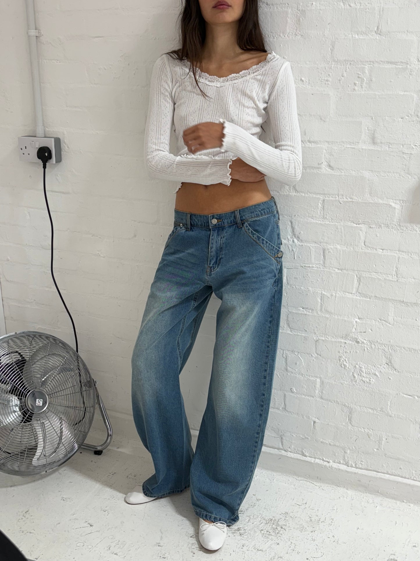 The Maria Buckle Back Jean - Fade Wash