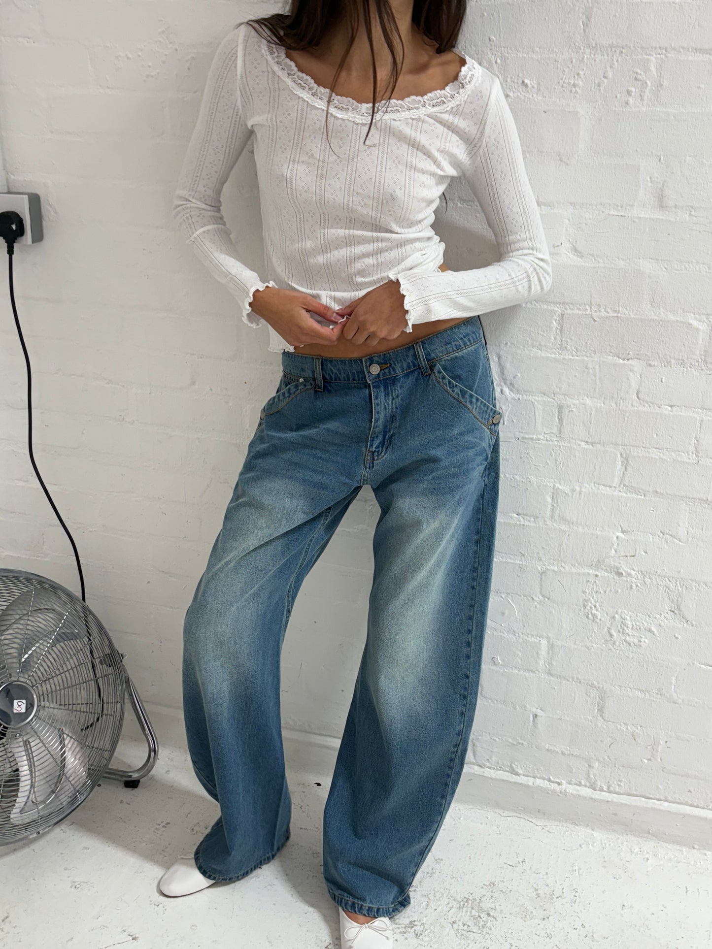 The Maria Buckle Back Jean - Fade Wash