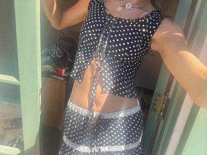 The Spotty Corset - Black
