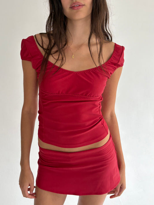 The Isla Top - Red
