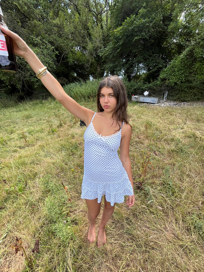 The Spotty Rara Dress - White