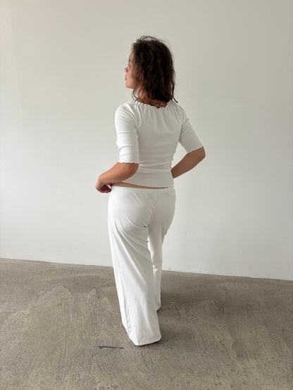 The Camille Trousers - White