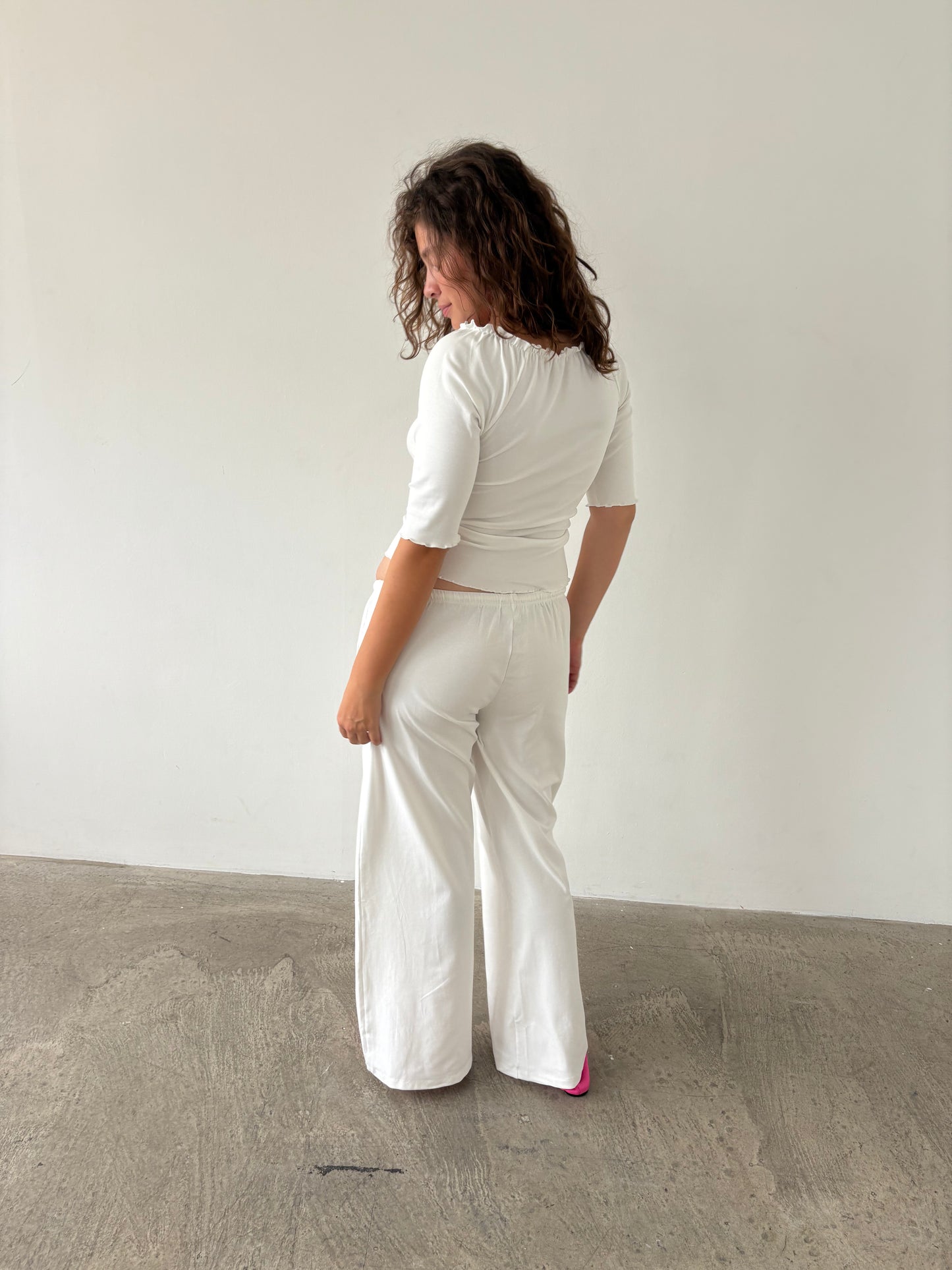The Camille Trousers - White